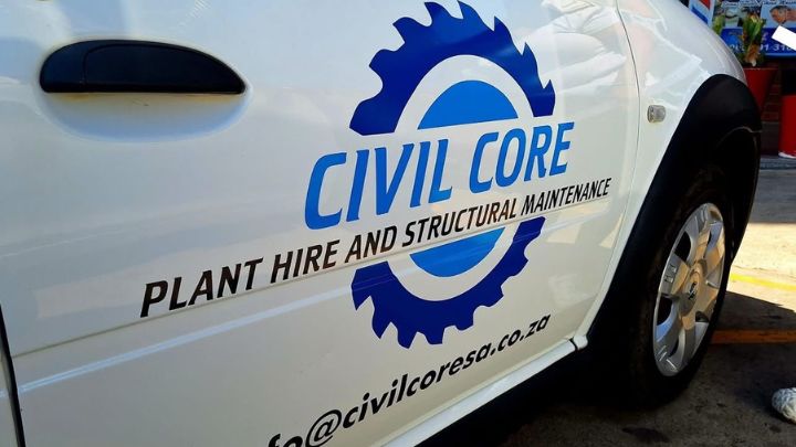 Civil Core branded vehicle graphics